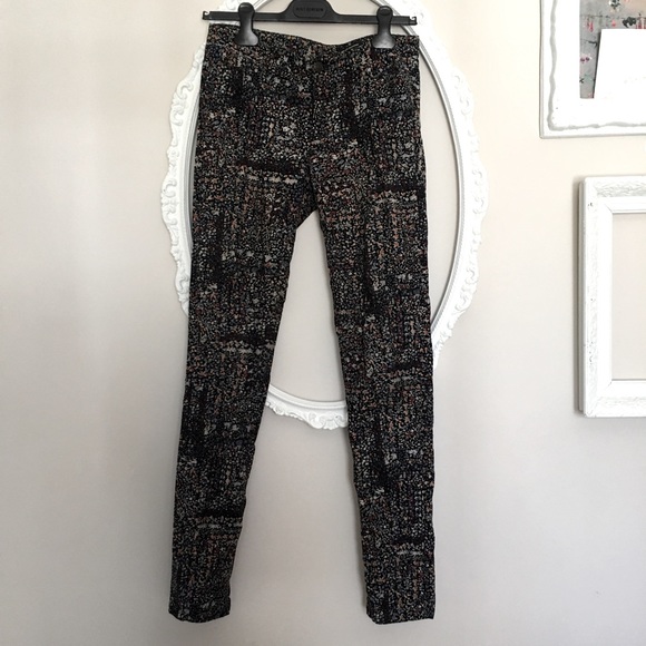 Club Monaco floral corduroy pant, slim, skinny - Picture 7 of 8